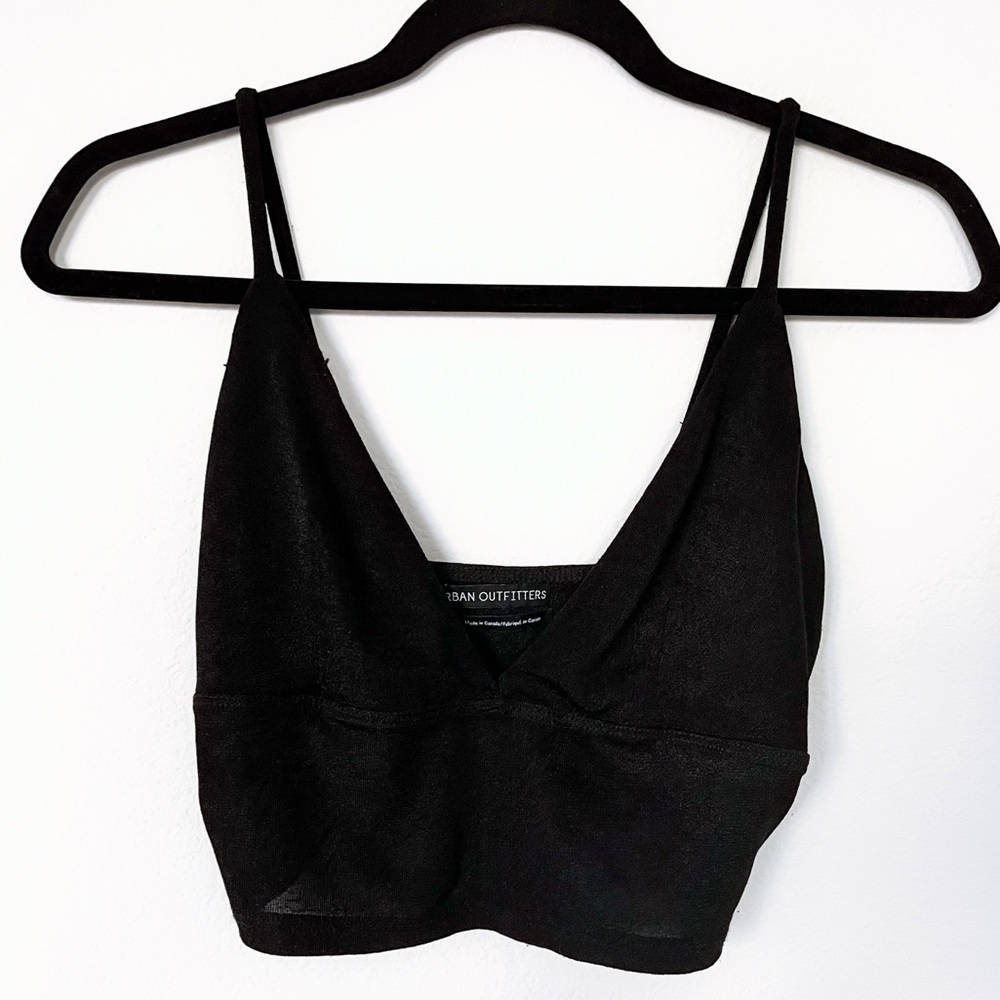 Urban Outfitters Black Going Out V Neck Bralette Tank Top Women’s Small